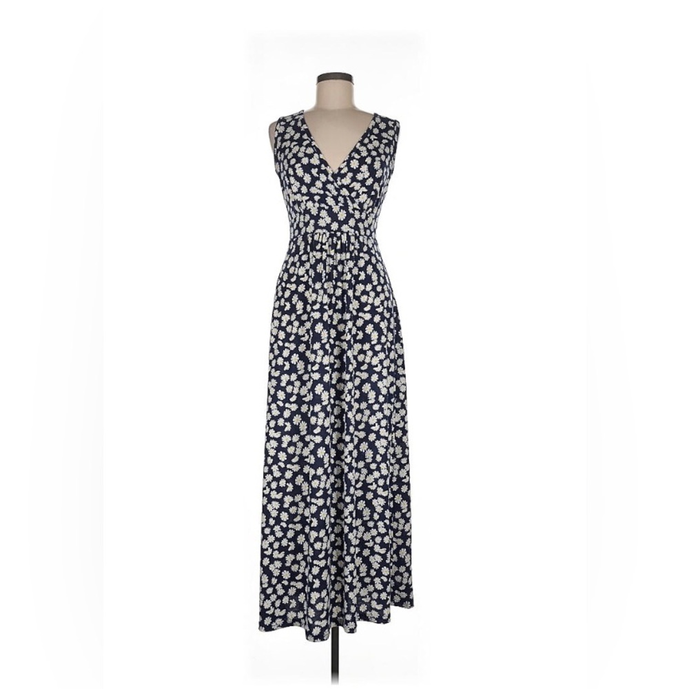 Navy Floral Maxi Dress